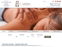 Tablet Screenshot of hotelviladecaldes.com